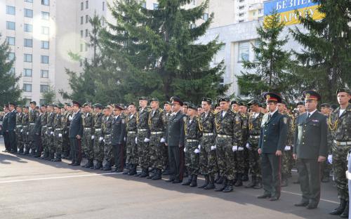 Приведення до присяги курсантів І-го курсу Інституту кримінально-виконавчої служби у 2014 році. Фото - ІКВС